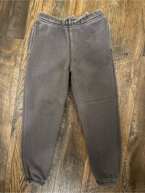 Boys Elwood Cozy Elastic-Waist Gray Sweatpants Size 4/5